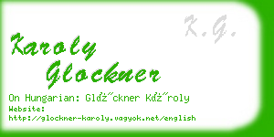 karoly glockner business card